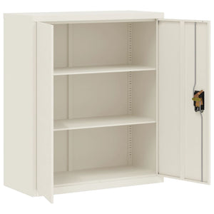 vidaXL Armoire de rangement Blanc 90x40x145 cm Acier