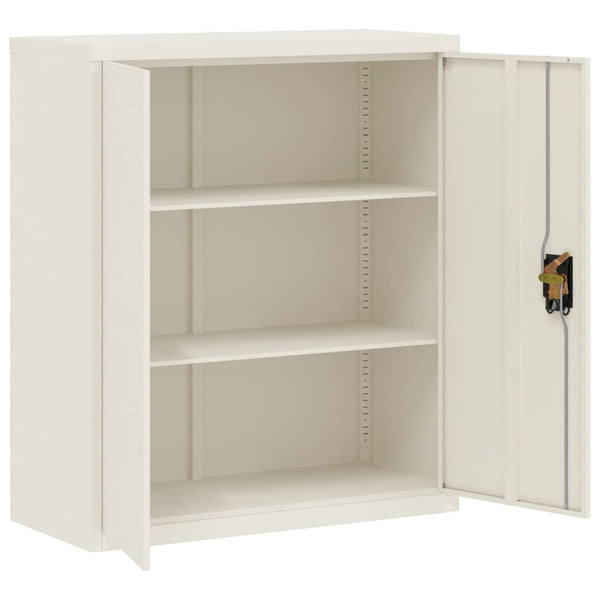 vidaXL Armoire de rangement Blanc 90x40x145 cm Acier
