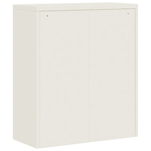 vidaXL Armoire de rangement Blanc 90x40x145 cm Acier