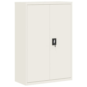 Aktenschrank Weiß Stahl 90x40x180 cm