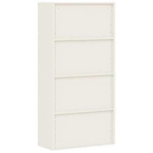 Aktenschrank Weiß Stahl 90x40x220 cm