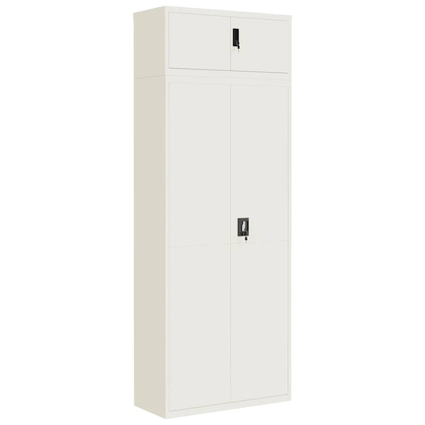 Weißer Aktenschrank 90x40x240 cm