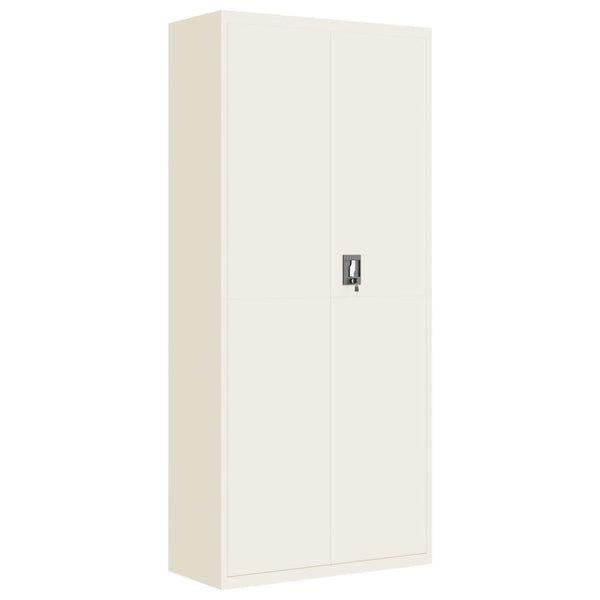 Weißer Aktenschrank 90x40x240 cm