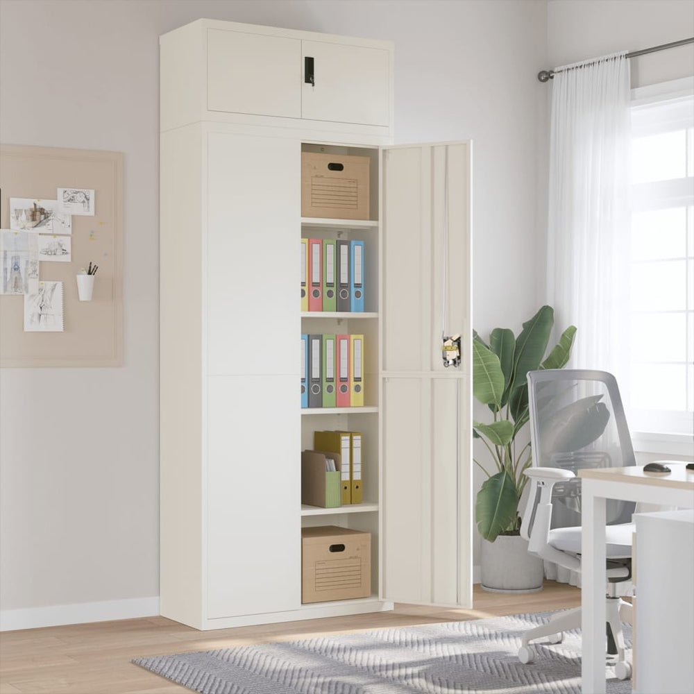 Weißer Aktenschrank 90x40x240 cm