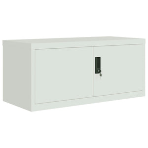 Aktenschrank Hellgrau Stahl 90x40x130cm