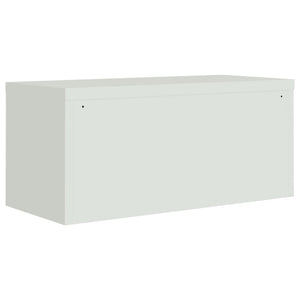Aktenschrank Hellgrau Stahl 90x40x130cm