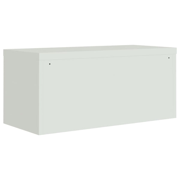 Aktenschrank Hellgrau Stahl 90x40x130cm