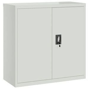 Aktenschrank Hellgrau Stahl 90x40x130cm