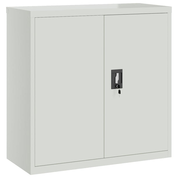 Aktenschrank Hellgrau Stahl 90x40x130cm