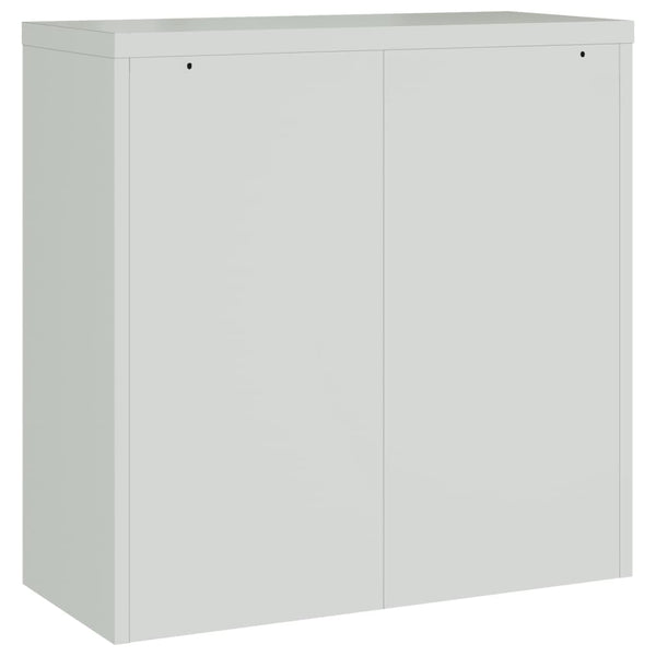 Aktenschrank Hellgrau Stahl 90x40x130cm