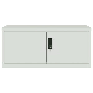 vidaXL Classeur gris clair 90x40x145 cm acier