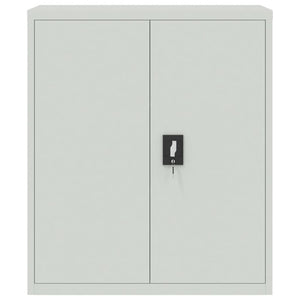 vidaXL Classeur gris clair 90x40x145 cm acier