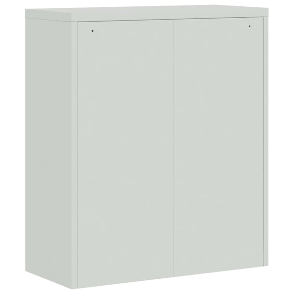 vidaXL Classeur gris clair 90x40x145 cm acier
