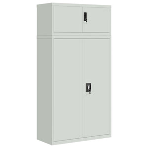 Aktenschrank Hellgrau Stahl 90x180 cm