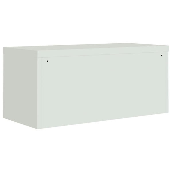 Aktenschrank Hellgrau Stahl 90x180 cm