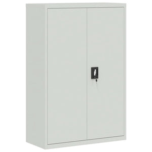 Aktenschrank Hellgrau Stahl 90x180 cm