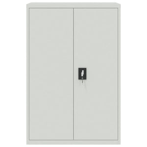 Aktenschrank Hellgrau Stahl 90x180 cm
