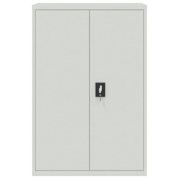 Aktenschrank Hellgrau Stahl 90x180 cm