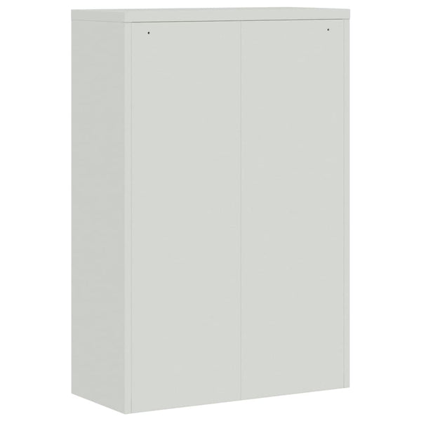Aktenschrank Hellgrau Stahl 90x180 cm