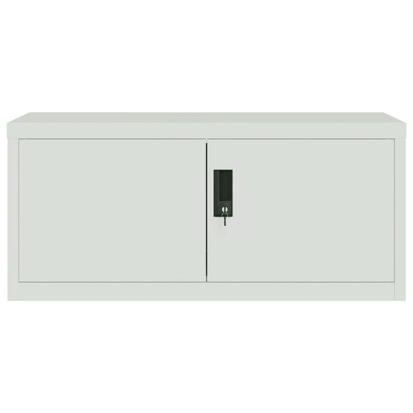 vidaXL Armoire de classement Gris clair 90x40x220 cm Acier
