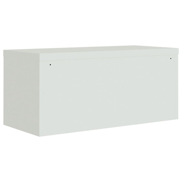 vidaXL Armoire de classement Gris clair 90x40x220 cm Acier