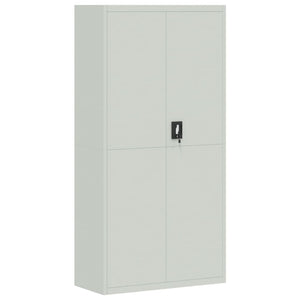 vidaXL Armoire de classement Gris clair 90x40x220 cm Acier