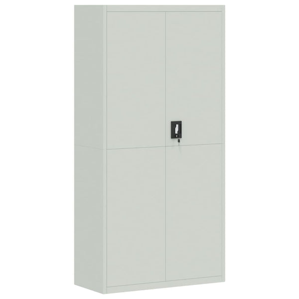 vidaXL Armoire de classement Gris clair 90x40x220 cm Acier