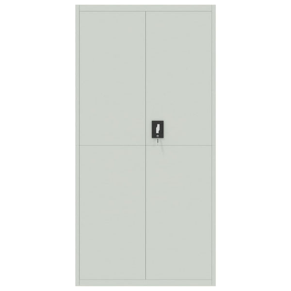 vidaXL Armoire de classement Gris clair 90x40x220 cm Acier