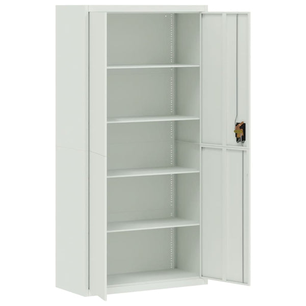 vidaXL Armoire de classement Gris clair 90x40x220 cm Acier