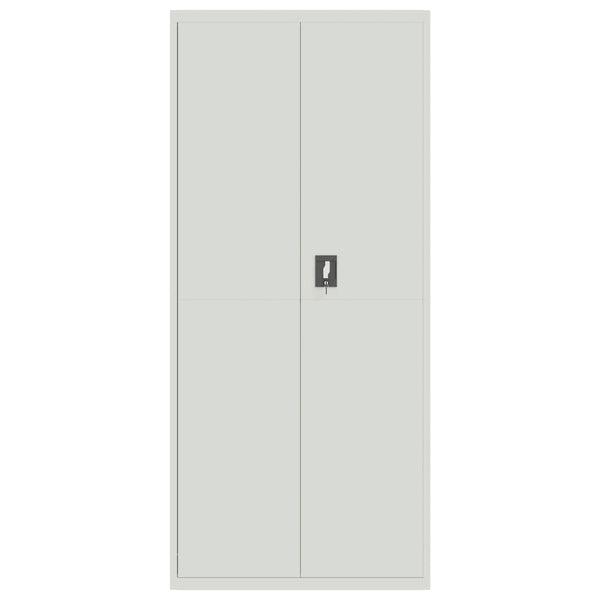 Aktenschrank Hellgrau Stahl 90x40x240cm