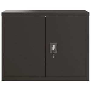 vidaXL Meuble de classement noir 90x40x110 cm acier