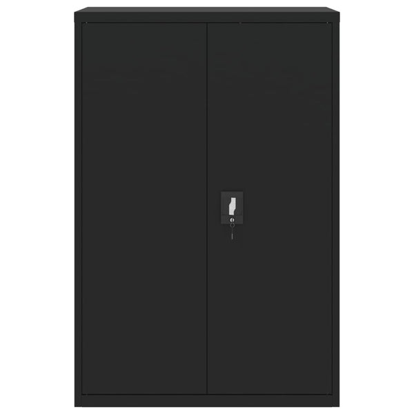 vidaXL Armoire de classement noire 90x40x180 cm Acier