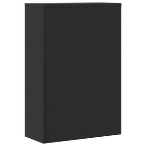 vidaXL Armoire de classement noire 90x40x180 cm Acier