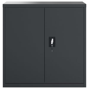 Aktenschrank Anthrazit Stahl 90x40x130cm