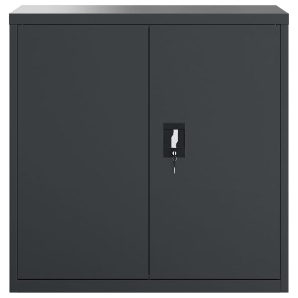 Aktenschrank Anthrazit Stahl 90x40x130cm