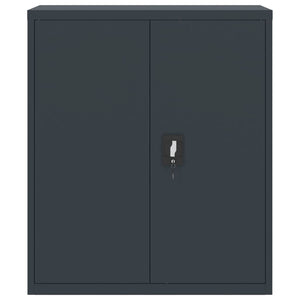 Aktenschrank Anthrazit Stahl 90x40x145cm
