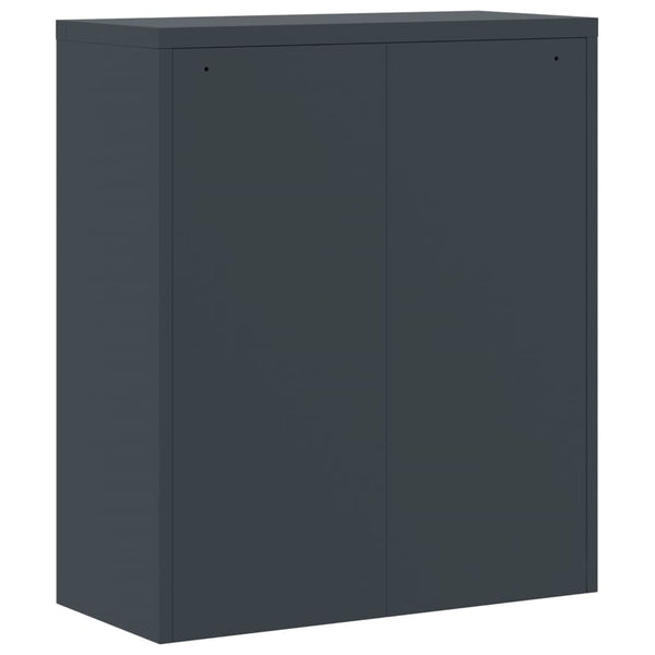 Aktenschrank Anthrazit Stahl 90x40x145cm