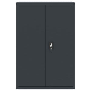 Aktenschrank Anthrazit Stahl 90x40x180 cm