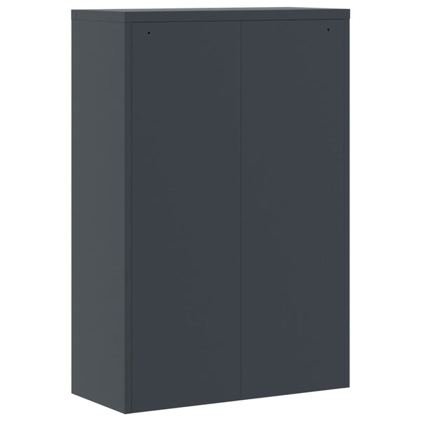 Aktenschrank Anthrazit Stahl 90x40x180 cm