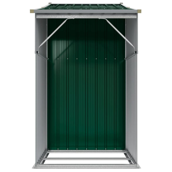 Gerätehaus Grün 277x93x179 cm Stahl