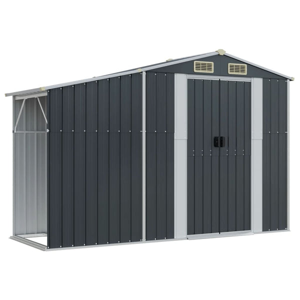 Gerätehaus Anthrazit 277x93x179 cm Stahl