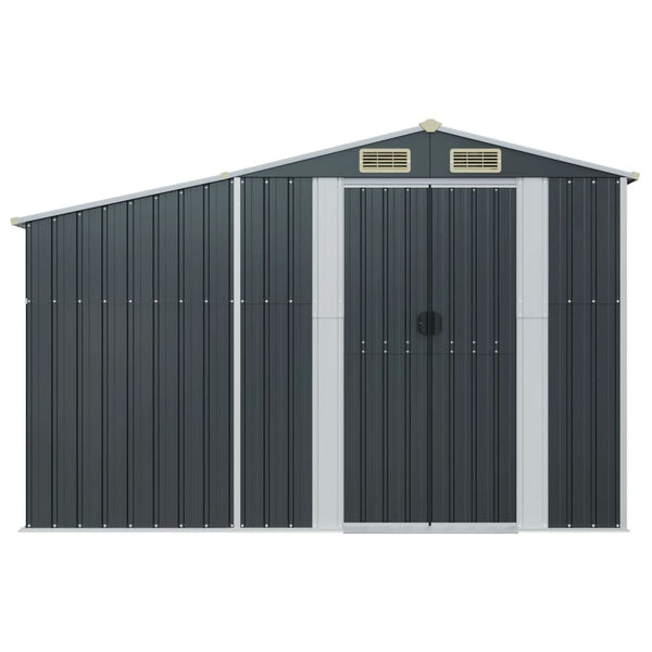 Gerätehaus Anthrazit 277x93x179 cm Stahl