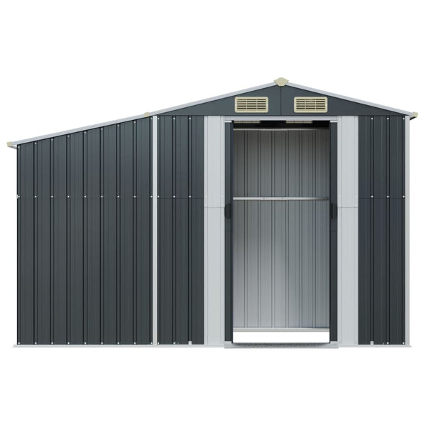 Gerätehaus Anthrazit 277x93x179 cm Stahl