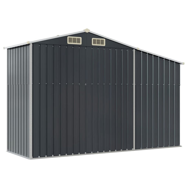Gerätehaus Anthrazit 277x93x179 cm Stahl