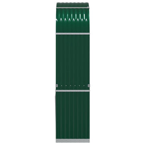vidaXL Abri à bûches vert 80x45x190 cm Acier galvanisé