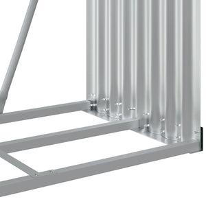 vidaXL Abri à bûches vert 80x45x190 cm Acier galvanisé