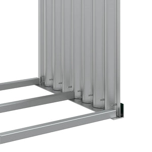 vidaXL Abri à bûches vert 120x45x140 cm Acier galvanisé