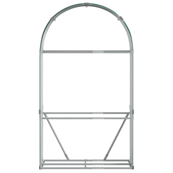 vidaXL Bûcher vert 120x45x210 cm acier galvanisé