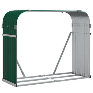 Kaminholzregal Grün Verzinkt 120x45x100cm