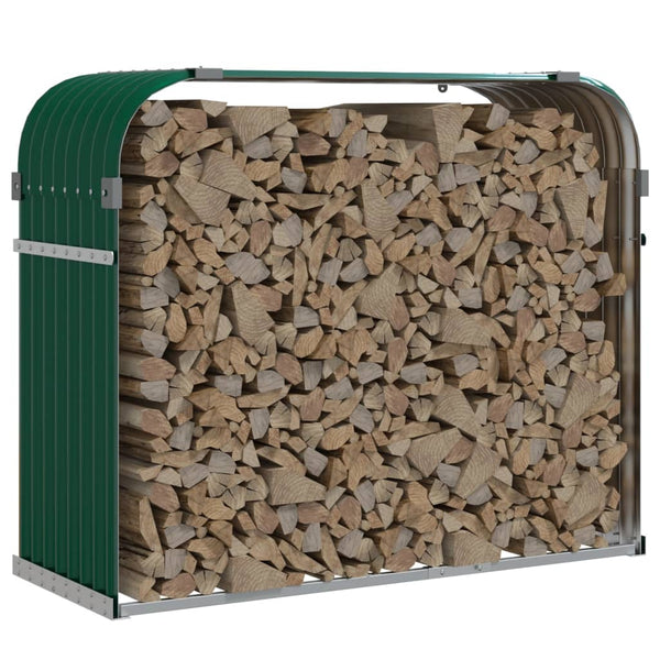 Kaminholzregal Grün Verzinkt 120x45x100cm